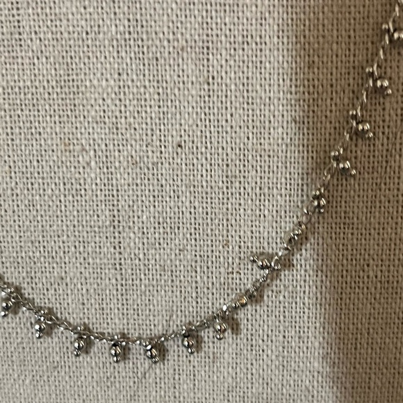 NWT Kendra Scott Silver Beaded Jenna Choker Necklace #KSNK - Picture 4 of 8